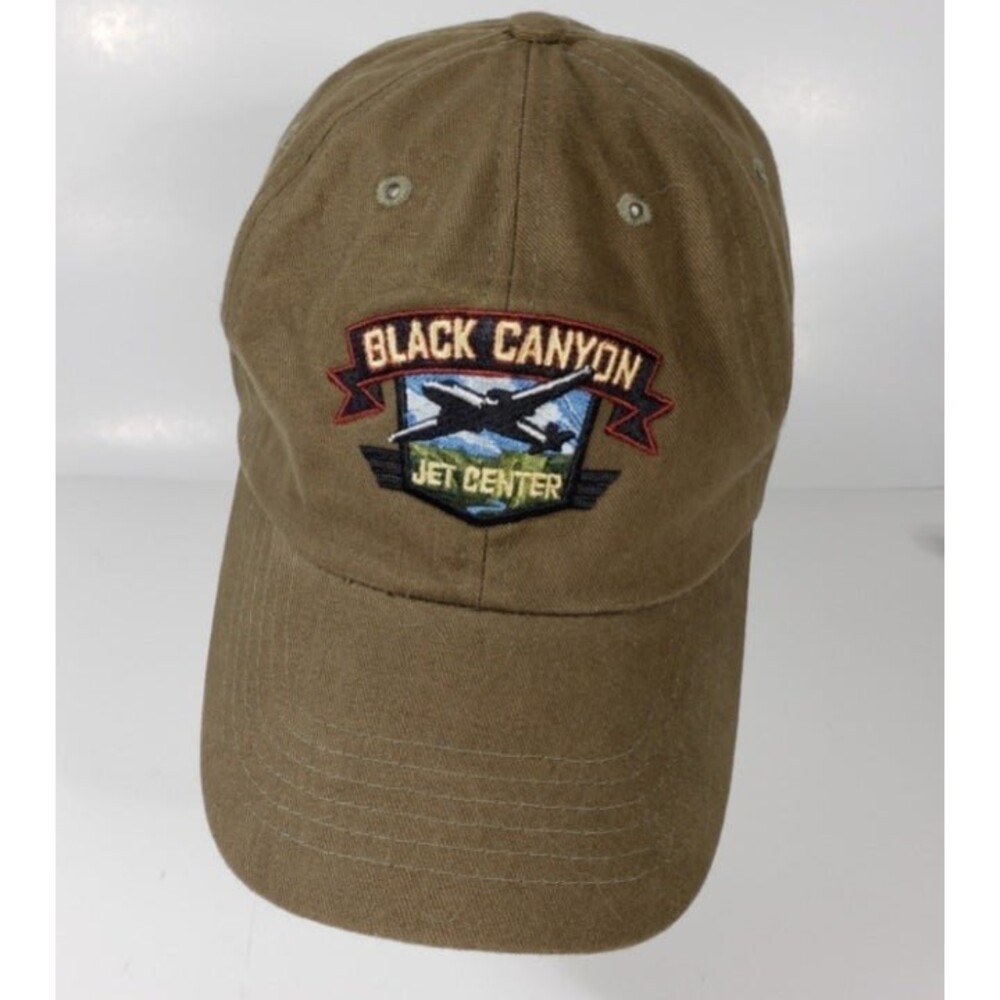 Black Canyon Jet Center Hat Logo Colorado Adjustable Embroidered Airport
